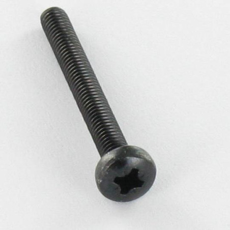 1 x Metalen schroeven RVS A2 bolvormige kopschroef Pozi PZ7 M5X40 Zwart