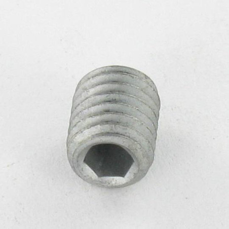 1 x Metalen schroeven zonder kop zeshoekig hol sleutel van 4 M8X10 schaaluiteinde Ruw staal GEOMET 500A