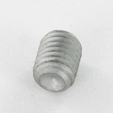 1 x Metalen schroeven zonder kop zeshoekig hol sleutel van 4 M8X10 schaaluiteinde Ruw staal GEOMET 500A