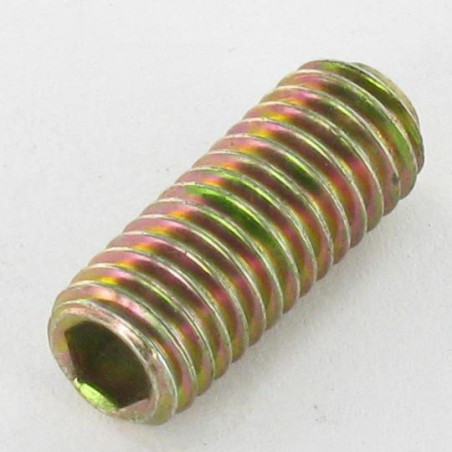 1 x Metalen schroeven zonder kop zeshoekig hol sleutel van 3 M6X20 schaaluiteinde Bichromaat