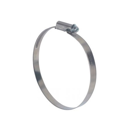 1 x Slangklem verplaatste kop niet-geperforeerde band van 12 diameter 50 to 70 RVS W4
