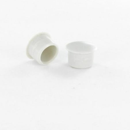 1 x Dop diameter 5 kopdiameter 10 lengte onder de kop 5.5 Polietileno branco