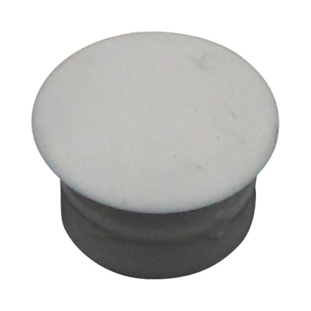 1 x Dop diameter 12 kopdiameter 15 lengte onder de kop 8.4 RAL7035 lichtgrijs