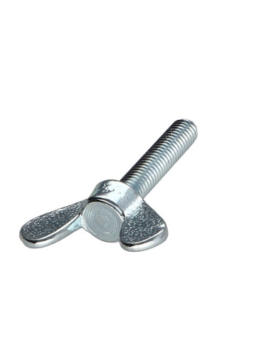 1 x Schroeven oren M6X30 Wit verzinkt staal