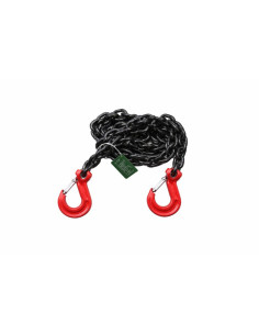 Ketting voor sjorren 2 Haak rang 80 3.5 M Ruw staal Zwart