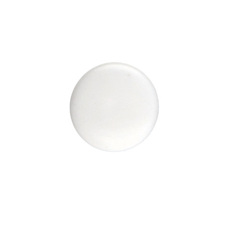 1 x Schroefkopafdekking Polietileno kopdiameter 12 stamdiameter 2.5 steellengte 5 RAL9010 zuiver wit