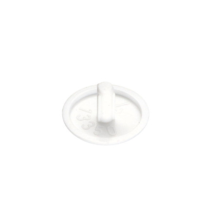 1 x Schroefkopafdekking Polietileno kopdiameter 12 stamdiameter 2.5 steellengte 5 RAL9010 zuiver wit