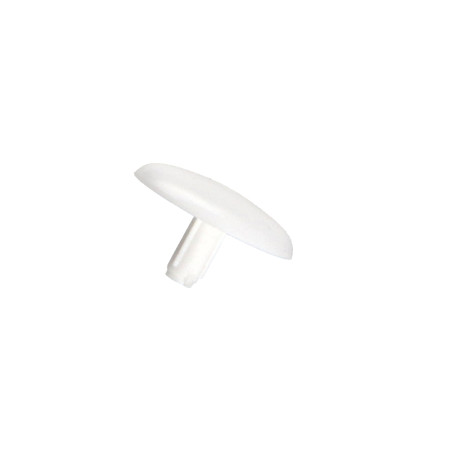 1 x Schroefkopafdekking Polietileno kopdiameter 12 stamdiameter 2.5 steellengte 5 RAL9010 zuiver wit