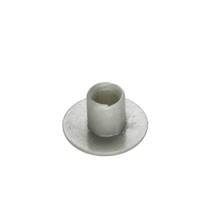 1 x Dop gat 12/5.5 lengte 5.6 Aluminium RAL9006 wit aluminium