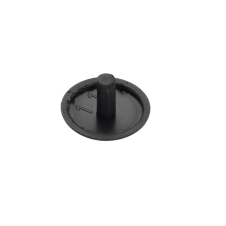 1 x Schroefkopafdekking Polietileno kopdiameter 12 stamdiameter 2.5 totale lengte 5 RAL7016 antraciet grijs