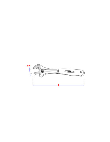 1 x Steeksleutel 200 mm