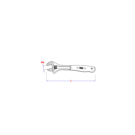 1 x Steeksleutel 200 mm