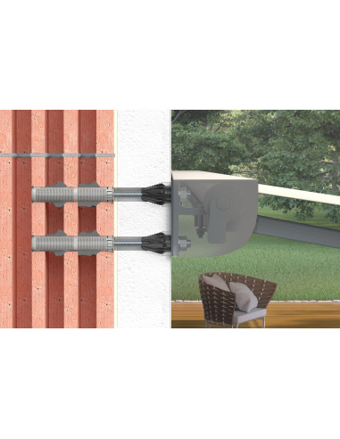 1 x Afstandsmontage THERMAX Fischer 12/110 M12...
