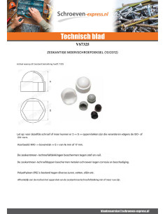 Dopmoer of schroefkop zeskantkop TH M14 zwart... 2