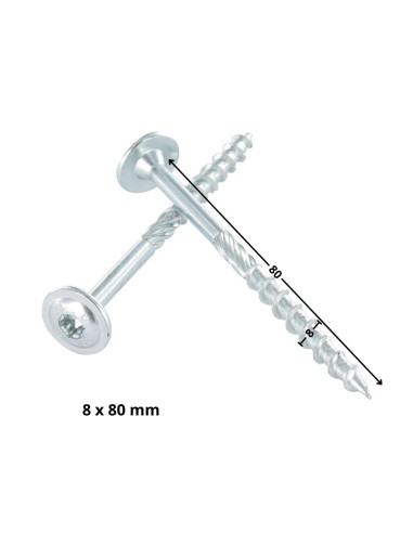 1 x TEKOR houtschroeven schijfkop TORX T40...