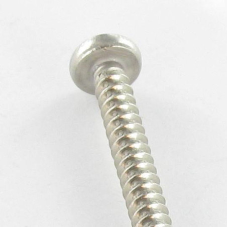 1 x Metaalplaatschroef Brede bol cilinderkop phillips 3.5X45 RVS A2