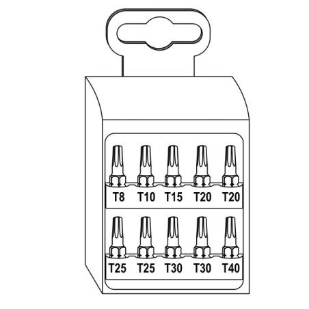 1 x Assortiment van 10 Bit TX + 1 deur Bit