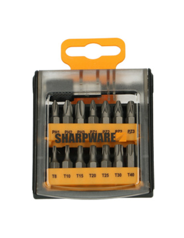 1 x Assortiment van 14 Bit phillips Pozi TX + 1...