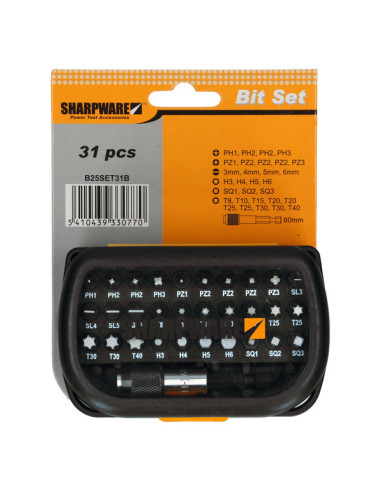 1 x Assortiment van 30 Bit phillips Pozi TX...