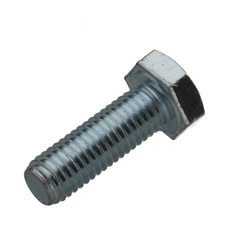 1 x Metalen schroeven zeskantkop TH M10X50 Klasse 6.8 Wit verzinkt staal