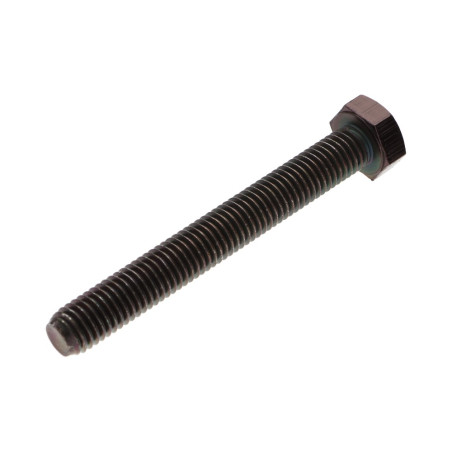 1 x Metalen schroeven zeskantkop TH M8X80 Klasse 6.8 Zwart gegalvaniseerd staal
