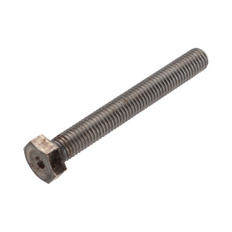 1 x Metalen schroeven zeskantkop TH M10X80 Klasse 6.8 Ruw staal geboord