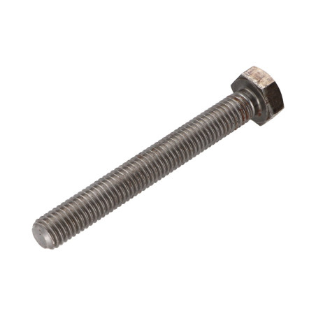 1 x Metalen schroeven zeskantkop TH M10X80 Klasse 6.8 Ruw staal geboord
