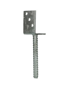 Stolpebund vorm L 60x100x80 Wit verzinkt staal