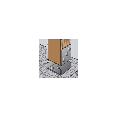 1 x Balksteun vorm U 71x60x150 hoge corrosiebestendigheid Thermisch verzinkt staal