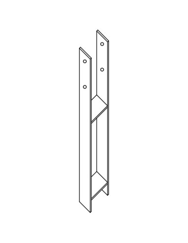 1 x Stolpebund vorm H 91X600X60X6 hoge...
