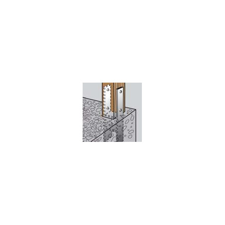 1 x Stolpebund vorm H 91X600X60X6 hoge corrosiebestendigheid Thermisch verzinkt staal