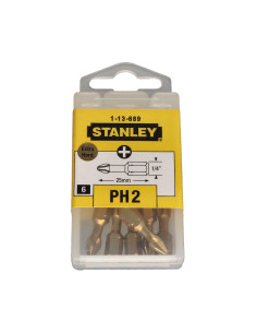 Doos met 6 Bit Phillips 2 STANLEY lengte 25