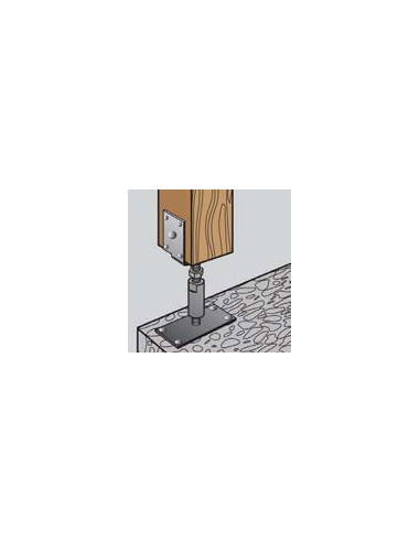 1 x Stolpebund verstelbaar 80X160 hoge...
