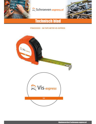 1 x Rolmaat 5M VIS-EXPRESS