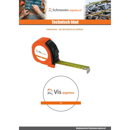 1 x Rolmaat 5M VIS-EXPRESS