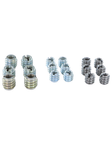 1 x Set van 18 Insert split Ruw staal M6 M7 M8
