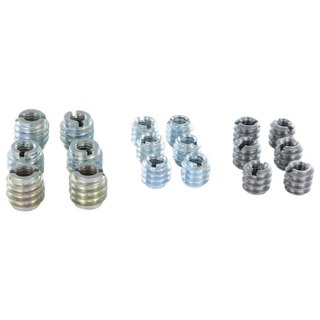 1 x Set van 18 Insert split Ruw staal M6 M7 M8