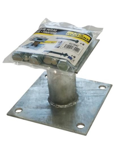 1 x Stolpebund vast met BEVESTIGINGEN 140x140...