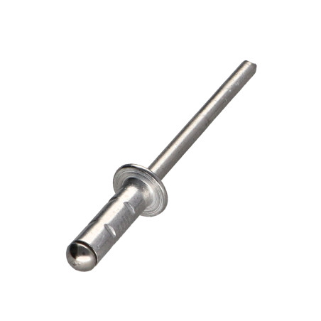 1 x Klinknagel Aluminium behuizing / Roestvrijstalen staaf platte kop 4.8X15 POLYGRIP multi-aanspanning