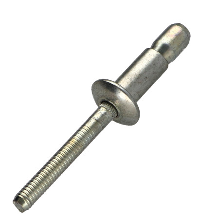 1 x Volledig stalen blindklinknagel MEGAGRIP 6.6X14.1 platte kop