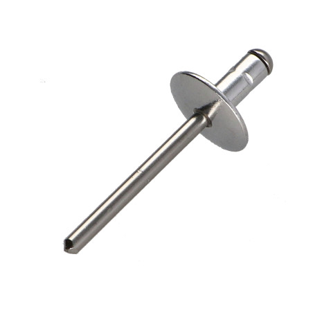 1 x Klinknagel Aluminium behuizing / Roestvrijstalen staaf platte kop 3.2X11 POLYGRIP multi-aanspanning