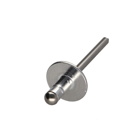 1 x Klinknagel Aluminium behuizing / Roestvrijstalen staaf platte kop 3.2X11 RAL9005 donker zwart POL