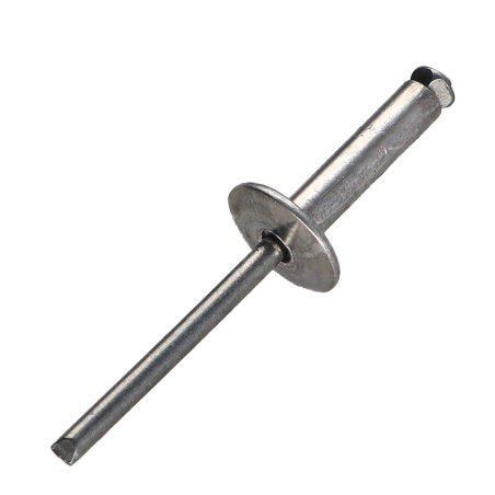 1 x Klinknagel GOSTAR Aluminium Staalstaaf brede kop 4.8X16 Zwart