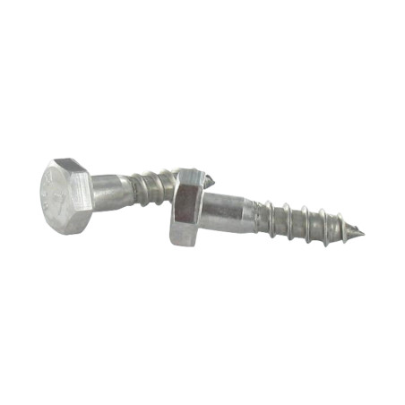 1 x Houtdraadbouten RVS A2 12X60