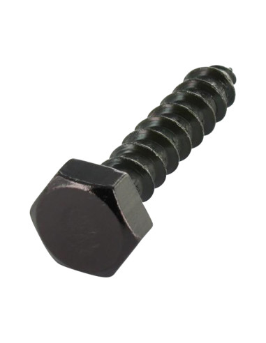 1 x Houtdraadbouten 6X20 Zwart gegalvaniseerd...