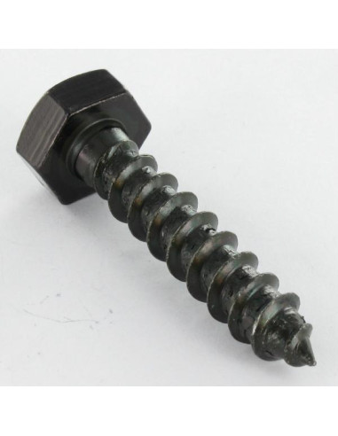 1 x Houtdraadbouten 6X20 Zwart gegalvaniseerd...