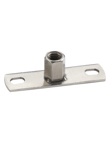 1 x Montageplaat met Zeskantmoer M8/M10 A4 RVS