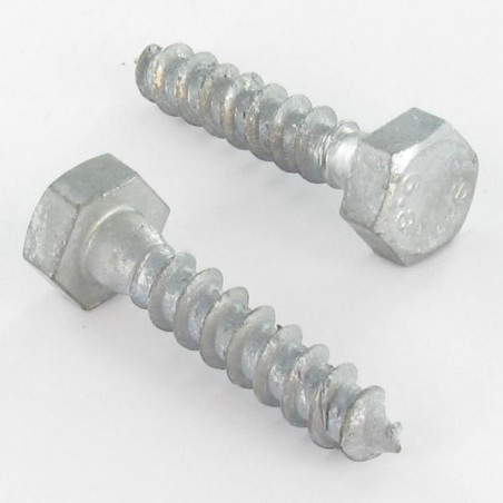 1 x Houtdraadbouten 16X120 hoge corrosiebestendigheid Thermisch verzinkt staal