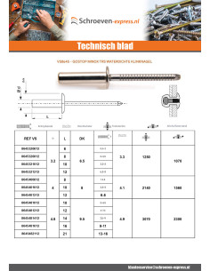 Klinknagel waterdicht GOSTOP MINOX Standaard ronde kop... 2