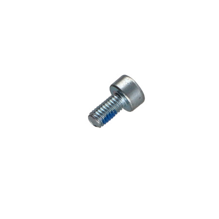 1 x Metalen schroeven CHC BTR M3X6 volledige draad Klasse 8.8 sleutel van 3 Wit verzinkt staal + Remdraad microschroeven